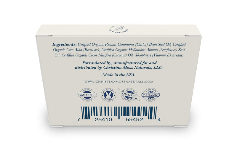 Lip Balm - Lip Care Therapy - Lip Butter - Made With Organic Oils for Smooth, Moisturized Lips - Repair & Condition Dry, Chapped, Cracked Lips - 6 Pack, Unflavored - Christina Moss Naturals Natural Unscented 6 Count (Pack of 1) - NewNest Australia