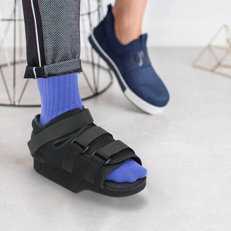 Postoperative Shoes Medical Orthopedic Foot Brace Forefoot Relief Shoe for Surgery (L) L - NewNest Australia