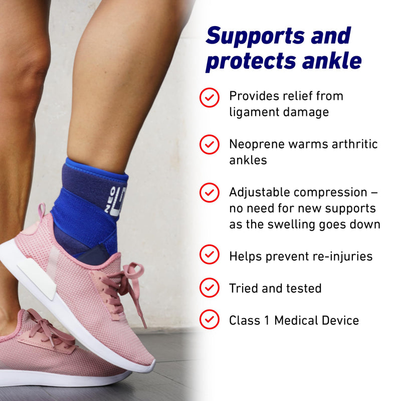 Neo-G Ankle Support Brace Figure 8 Ankle Strap Support – Neoprene Ankle Support for Ligament Damage, Arthritis, Ankle Brace for Sprained Ankle, Weak Ankles – Ankle Wrap Adjustable Compression - NewNest Australia