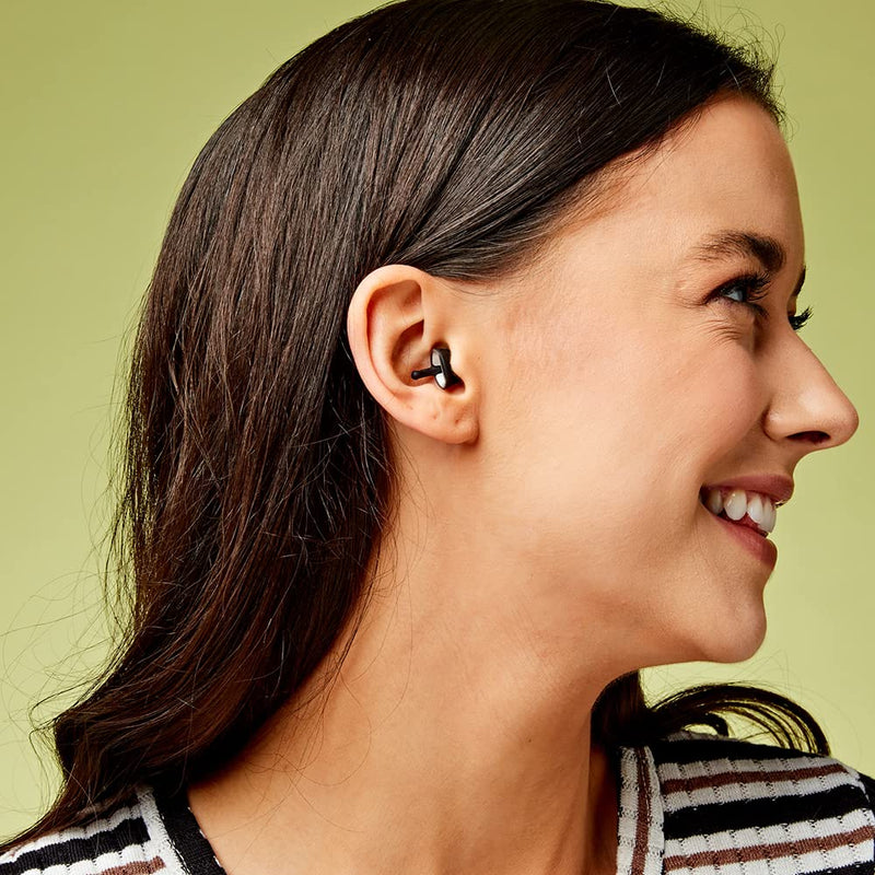 Flare Calmer Pro Mini - Ear Plugs Alternative - Reduce Annoying Noises Without Blocking Sound - Premium Version - Soft Reusable Silicone With Aluminum Core - Black Ice - NewNest Australia