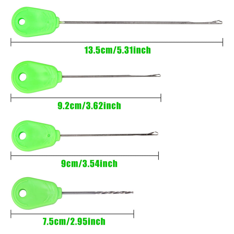 SILANON Carp Fishing Hair Rigs Kit,18pcs Braided Thread Boilies Carp Rigs with 3 Extender Boilie Bait Stops and Stringer Needle 18pcs Carp Rigs +3 Boilie Bait Stops+4 Bait Needle - NewNest Australia