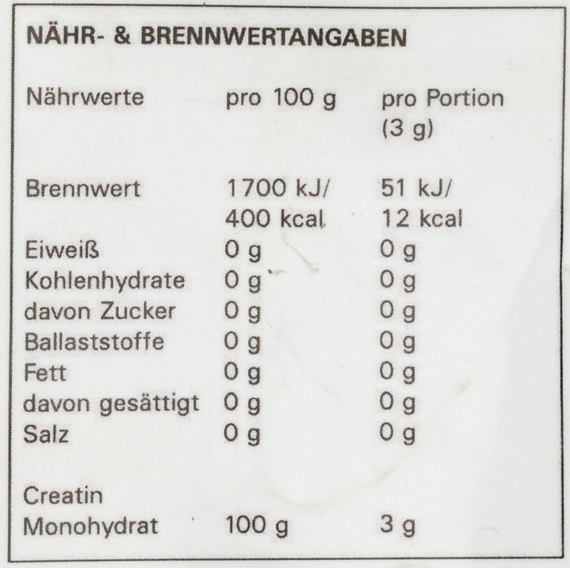 Creatine monohydrate powder - 1000g - 1kg - pure creatine monohydrate - vegan - without additives 1kg (pack of 1) - NewNest Australia