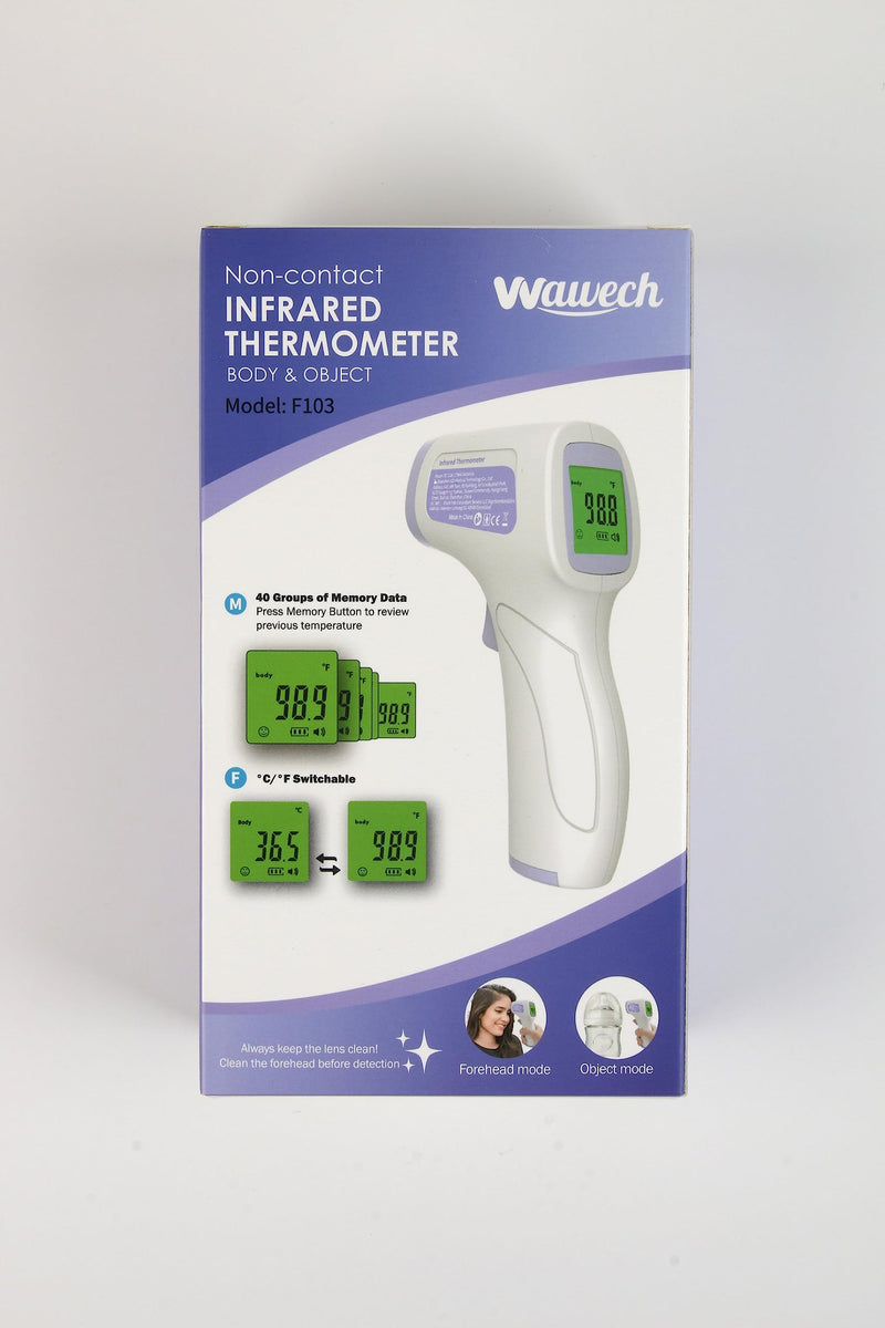 Wawech Digital Fever Thermometer, Contactless Forehead Thermometer For Baby, Children, Adults, Infrared Thermometer With Forehead Object Mode, Fever Thermometer With Lcd Screen, 40 Memory Revocation, - NewNest Australia