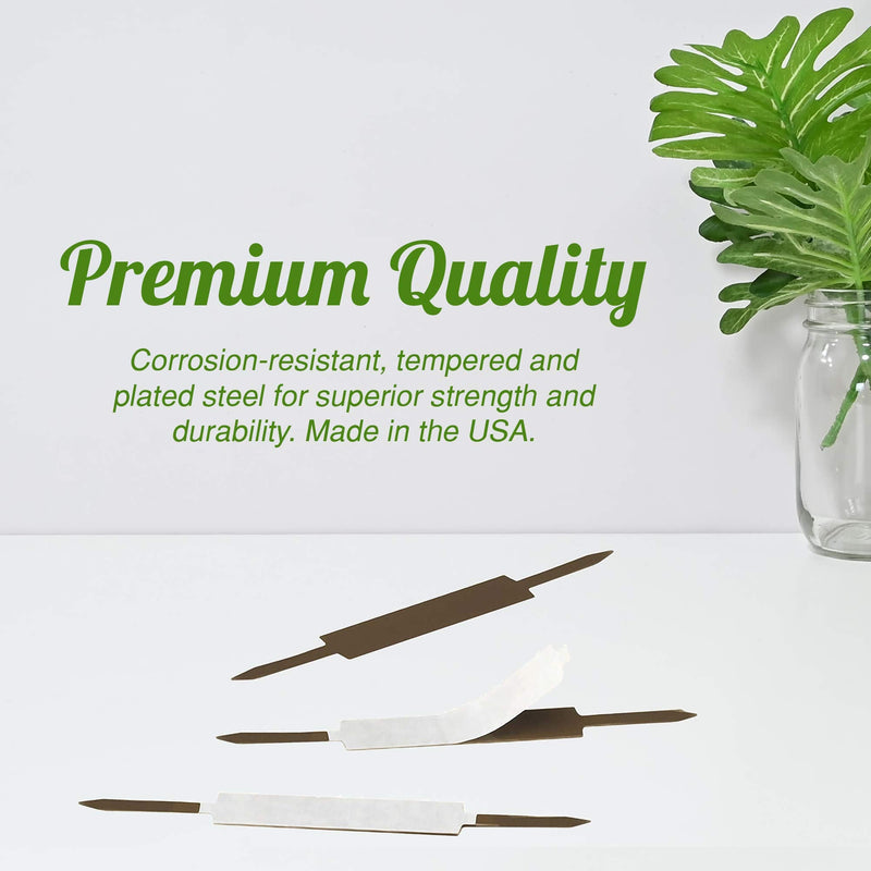 OLYMPX 100 Pcs of 1” Capacity Premium Self Adhesive Prong Paper Fastener Bases, 2.75 Inch Center for Paper File Clip Folder Accessories, 100 per Box - NewNest Australia