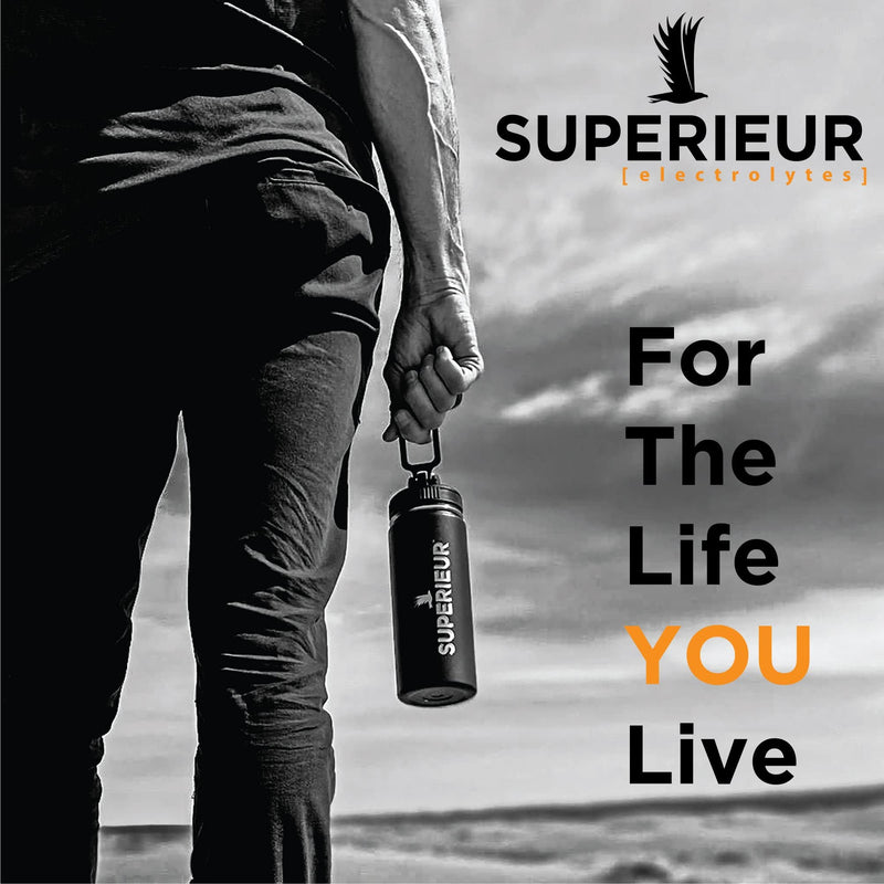 Superieur Electrolytes – Plant Based Electrolyte Supplement w/ Sea Minerals for Hydration & Recovery – Keto Friendly, Non-GMO, Zero Sugar, Vegan Healthy Sports Drink Powder – Citrus (70 Servings) - NewNest Australia