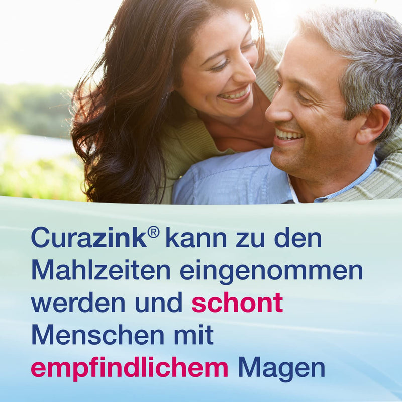Curazink hard capsules - medicine for the use of a clinically proven zinc deficiency - high dose with 15 mg zinc in the unique zinc-histidine complex - 1 x 100 hard capsules - NewNest Australia
