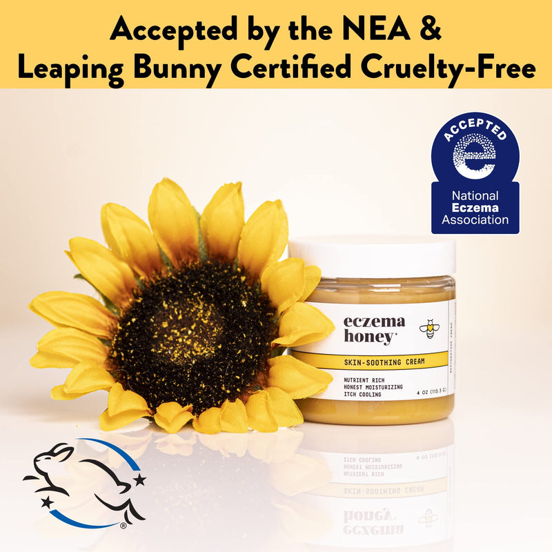 Eczema Honey Original Skin-Soothing Cream for Sensitive Skin- Relieves Dry, Itchy, Irritated Skin, Fast Absorbing with Colloidal Oatmeal and Restorative Oils Cruelty Free Eczema Relief (4oz) - NewNest Australia