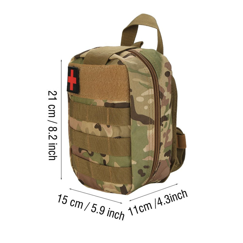 Life-Saving Bag, Tactical Medical Molle Bag, Outdoor Medical Package, First Aid Bag, Tactical Utility Bag, Mountaineering Climbing, Rescue Tool Package (Cp Camouflage) - NewNest Australia