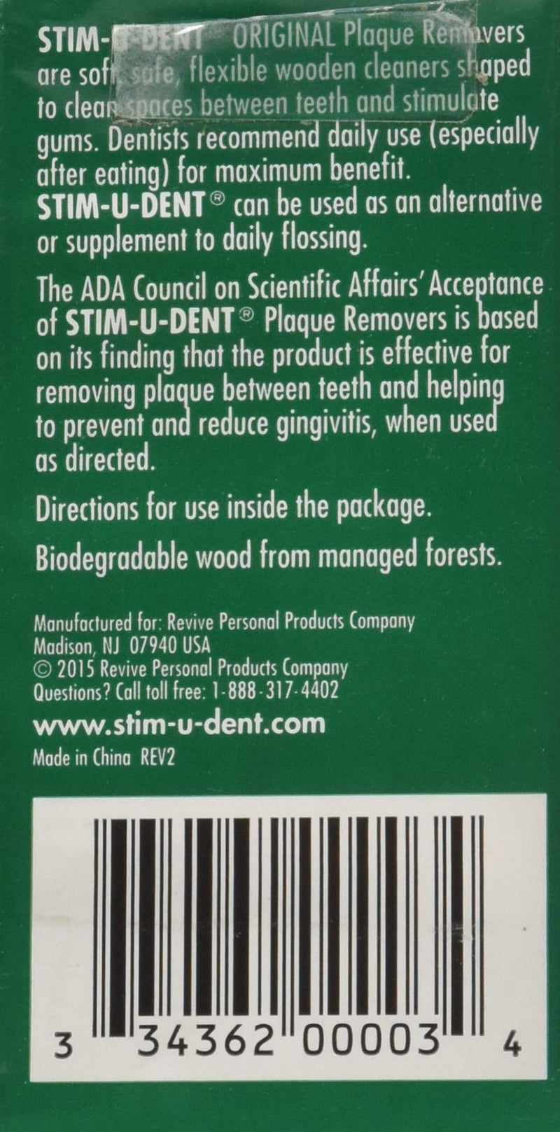 STIM-U-DENT Original Plaque Removers Mint -- 100 Toothpicks - NewNest Australia
