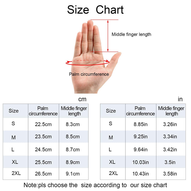 INBIKE Cycling Gloves for Men Winter Windproof Reflective Thermal Gel Pads Touch Screen Windproof-Black Medium Palm Girth 8.5-9" - NewNest Australia