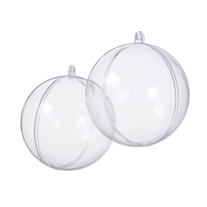 NewNest Australia - seekingtag Clear Fillable Ornaments Ball - Pack of 10 Individual 80mm Ornaments 