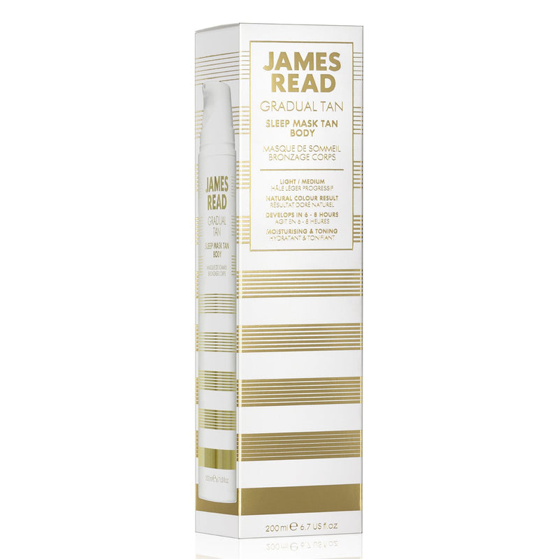 James Read Sleep Mask, Overnight Gradual Tan Gel for the Body, Light to Medium Tone, 200ml - NewNest Australia