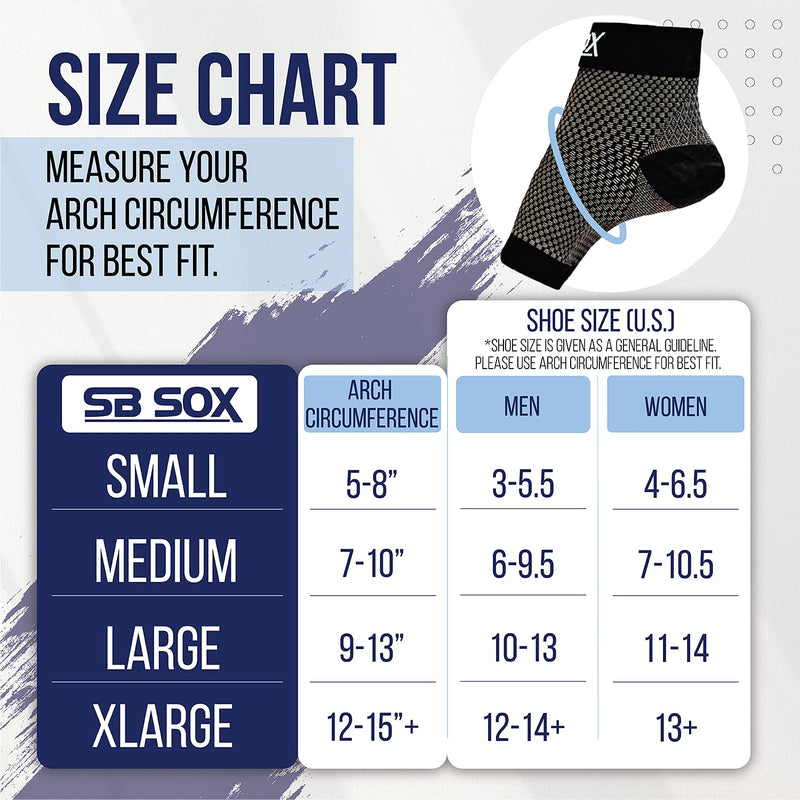 SB SOX Plantar Fasciitis Compression Socks for Women & Men (1 Pair) - Ankle Socks for Plantar Fasciitis Relief, Arch Support, and Foot/Heel Pain for Everyday Use (Black, Small) Black Small (Pack of 1) - NewNest Australia