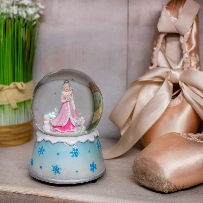 NewNest Australia - Elanze Designs Musical 80MM Water Globe (Winter Princess in The Snow) 