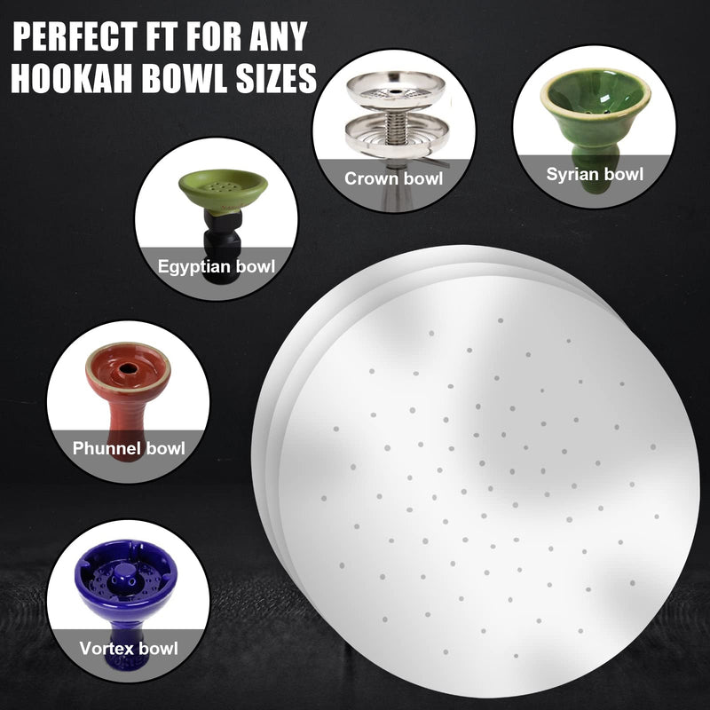 Hookah Foil Pre Punched Hookah Aluminum foil & Heavy Duty Pre-Poked Hookah Foil & Hooka Shisha Foils 5.5 Inches 0.03mm 100pcs (100) 100 - NewNest Australia
