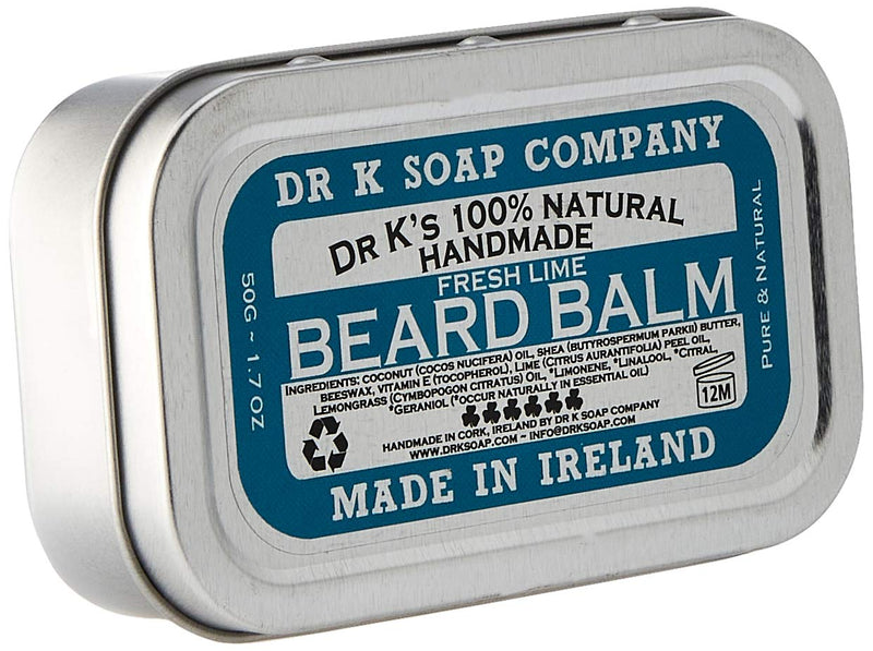 DR K Soap Company Fresh Lime Beard Balm, 50 g - NewNest Australia
