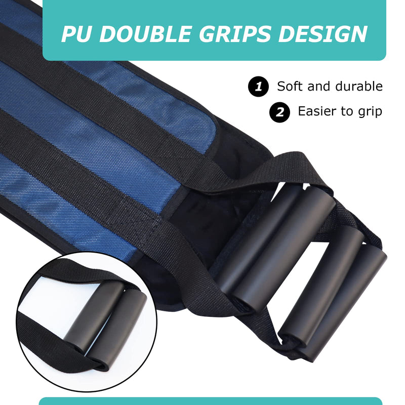 [Delete] 110 Cm Transfer Belt For Patients, Padded Bed Transfer Care Strap For Disabled, Elderly, Seniors, Injured - Safe Rotating Aid Movement From Car, Wheelchair, Bed (Blue) - NewNest Australia