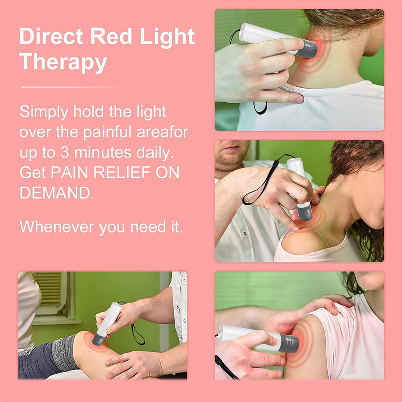 Hand-Held Red Light Therapy Device For Pain Relief, Infrared Therapy, Portable Infrared Therapy Lamp For Pain Relief Of Body Joints And Blood Circulation, Muscle Relaxation - NewNest Australia