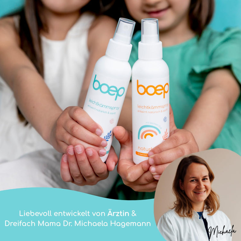boep easy combing spray for children | Natural cosmetics combability spray without perfume | The Anti-Ziep Spray detangles children's tousled hair (150ml) Unscented - NewNest Australia