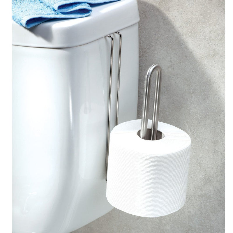 iDesign Forma Brushed Stainless Steel Over-the-Tank Toilet Paper Holder - 10.25" x 4.75" x 2" - NewNest Australia