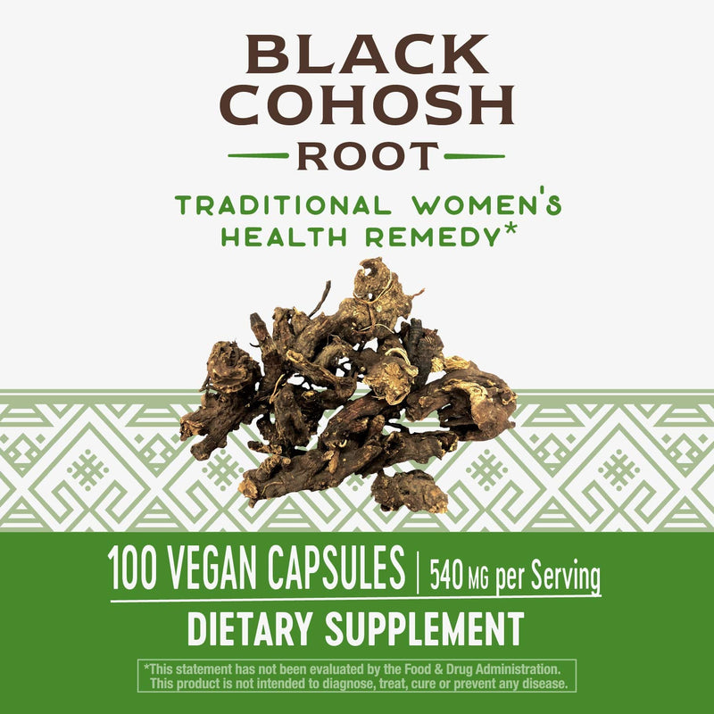 Nature's Way Black Cohosh Root 540 mg, 100 Vegetarian Capsules - NewNest Australia