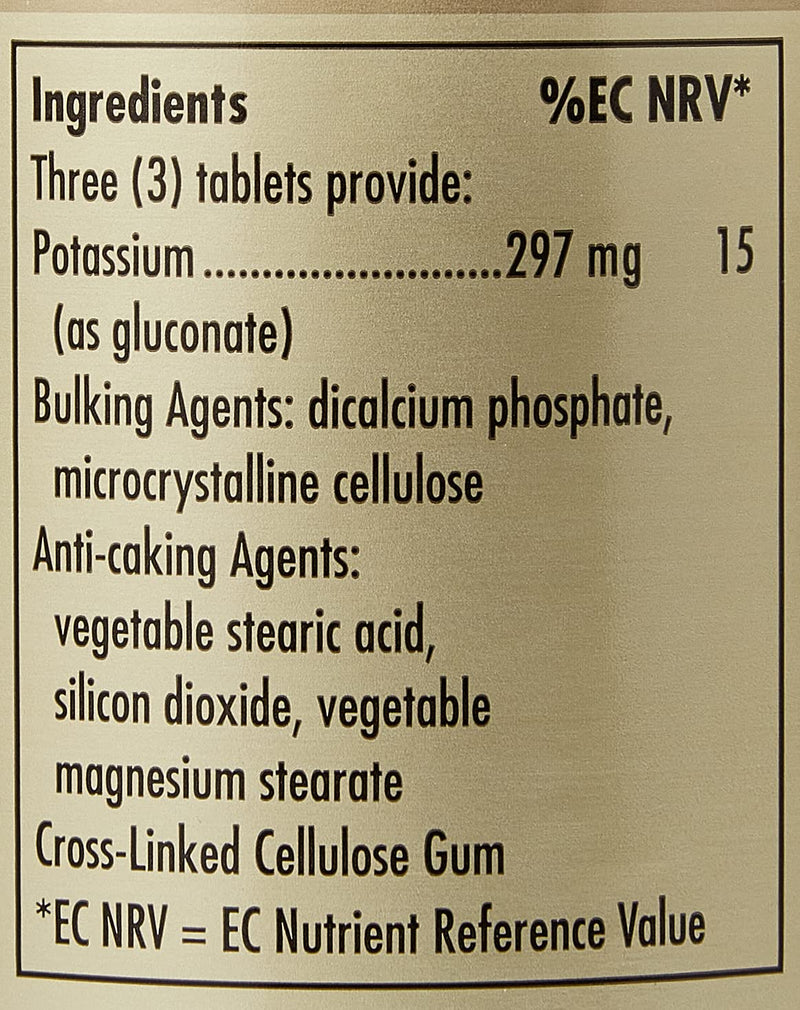 Solgar - Potassium, 100 Tablets 100 Count (Pack of 1) Standard Packaging - NewNest Australia