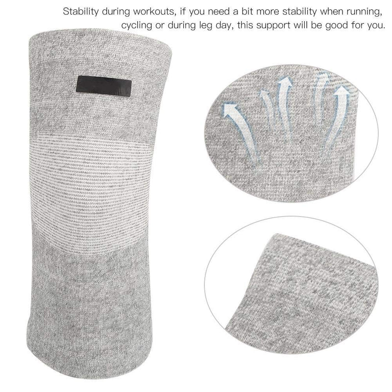 Keenso Sport Bamboo Charcoal Fiber Elastic Kneecap, Free Size Comfortable Knee Pads Protective Gear Sports Equipment - NewNest Australia