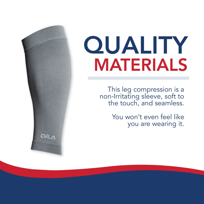 Dr. Arthritis Doctor Developed Calf Compression Sleeve Men and Women - Leg Compression Sleeve for Leg Pain Relief, Muscle Recovery, Shin Splint, and Varicose Veins (Large, Grey, 1 Pair) L - NewNest Australia