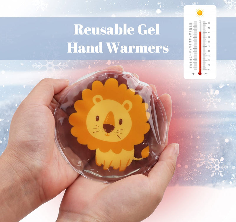 Sweelov 4 Cold Compress for Kids Gel Reusable Ice Packs Instant First Aid Gel Packs for Fever & Pain Relief Muscle Pains, Φ10cm, with Cloth Cover - NewNest Australia