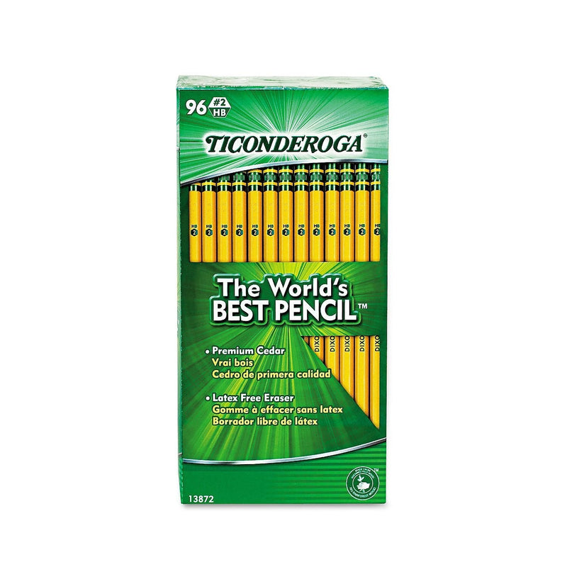Product of Ticonderoga Woodcase Pencil, HB #2, Yellow Barrel, 96ct. - [Bulk Savings] - NewNest Australia