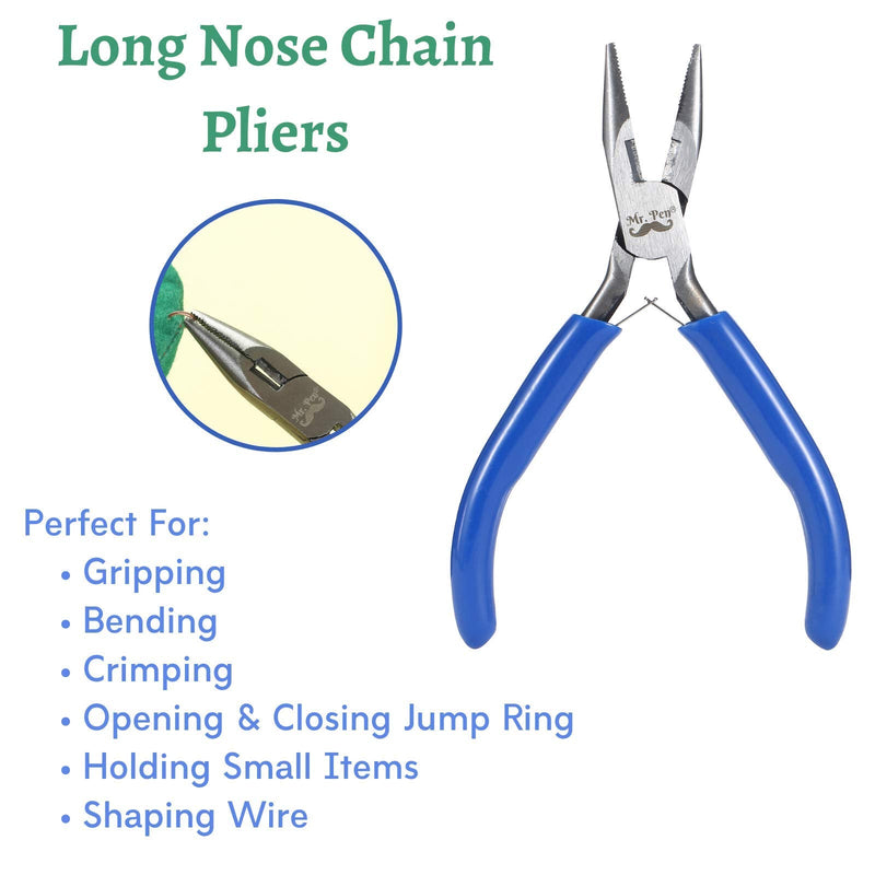 Mr. Pen- Jewelry Pliers, 3 Pack, Jewelry Making kit, Pliers for Jewelry Making, Mini Pliers, Wire Cutters for Jewelry Making, Chain Nose Pliers, Craft Pliers, Earring Pliers - NewNest Australia