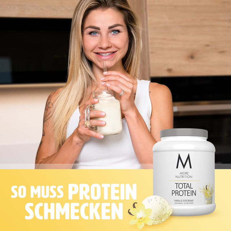 MORE NUTRITION Total Protein - Vanilla Ice Cream - 600g 600g (Pack of 1) - NewNest Australia