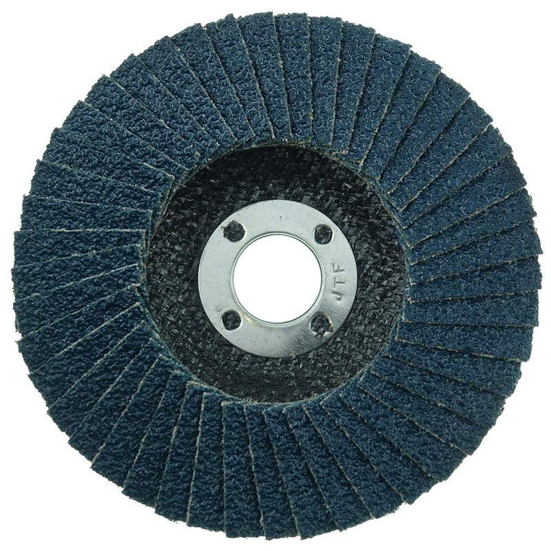 Weiler 31337 Wolverine 4-1/2" x 5/8" Arbor Hole Abrasive Flap Disc, 36 Grit Zirconia Alumina, Bevel Type 29, Phenolic Backing, Standard Density, Made in The USA, (Pack of 10) Type 29 5/8" Arbor - NewNest Australia