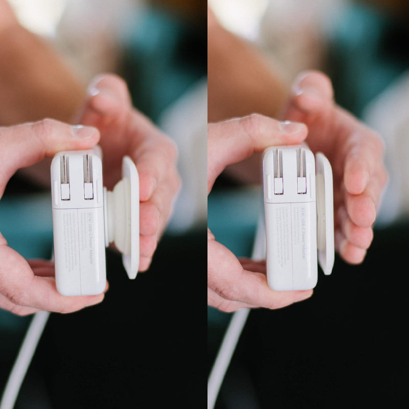 Fuse Reel The Side Kick Collapsible Charger Organizer and Travel Accessory Compatible with MacBook and PC Charging Cords and Adapter Cable Management White - NewNest Australia