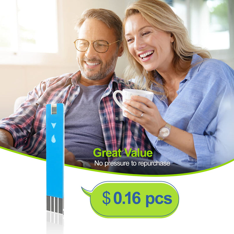 AUVON High-Tech Blood Sugar Test Kit, Diabetes Glucose Monitor with 100 Glucometer Strips, 100 Lancets and I-QARE DS-W Blood Glucose Monitoring System (No Coding Required) - NewNest Australia