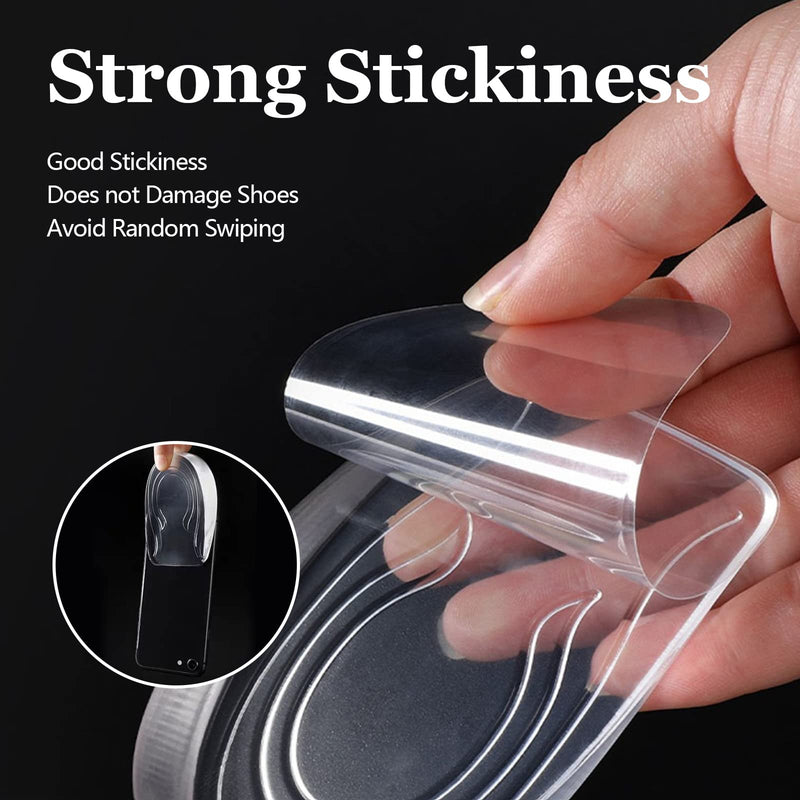 Silicone Heel Lift Inserts Cup Pads, Invisible Height High Increase Shoe Insoles Lifts, Wedge Silicone Insoles, Gel Heel Cups for Soft Heightening Taller (Men, 0.4 Inch/1cm) Men, 0.4 Inch/1cm - NewNest Australia