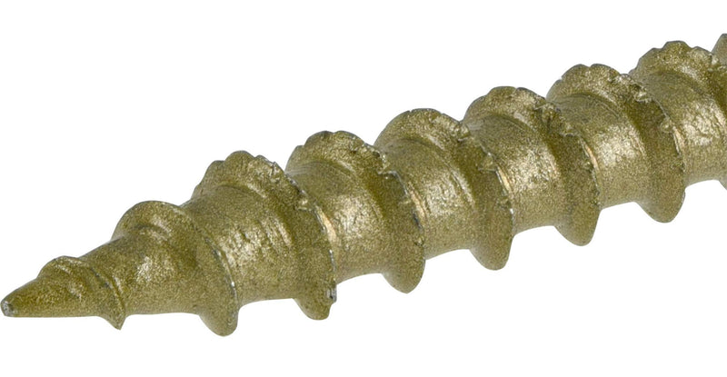 Power Pro 48604 Wood Screws, #10 x 4", Premium Outdoor Deck Screws, Rust Resistant, Epoxy Coated Bronze, 1lb Box, 52 pcs - NewNest Australia