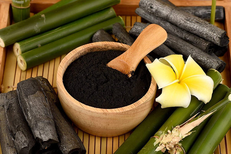 Herbal Magic Pure Coconut Charcoal Powder Food Grade Quality - Excellent Detoxifying and Cleansing Properties - Teeth Whitening, Acne Removal Natural Charcoal (100G, Charcoal Powder) 100 g (Pack of 1) - NewNest Australia