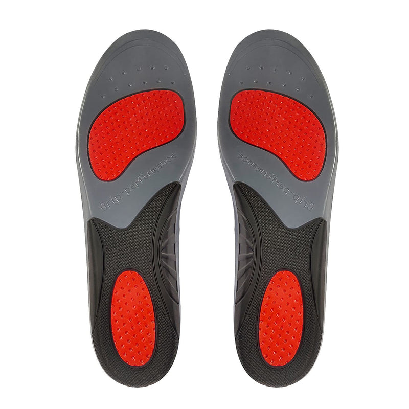 MOISO GEL Sports Work Comfort Insoles with Arch Support, Trimmable Inserts for Running Shoes Work Boots Trainers, Relieve Foot Pain for Men & Women 9-10 UK Women / 8-8.5 UK Men Black - NewNest Australia