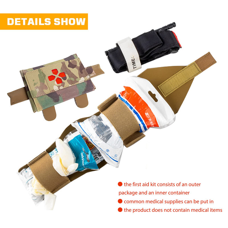 LQKYWNA Survival First Aid Kit, Nylon Tactical First Aid Pouch, Individual Camouflage Medical Pocket Trauma Bag Great for Home Outdoors Office Car Travel Camping Hiking Boating - NewNest Australia