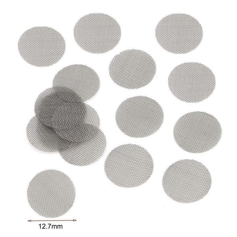 200pcs Pipe Screens Stainless Steel Screens, Premium 1/2 Inch Pipe Screen with Metal Box 0.5 Inch (Pack of 200) - NewNest Australia
