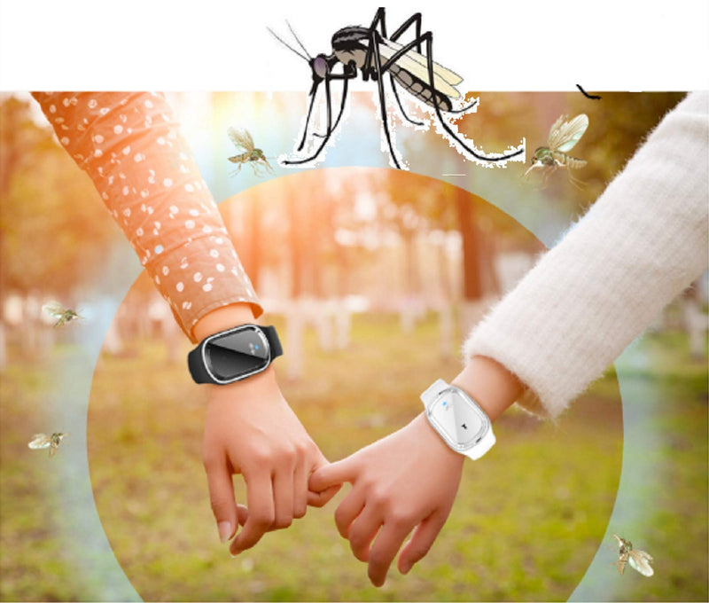 N3 ZELEK Mosquito Repellent Bracelet Mosquito Bands NEWEST CHIP Insect Repellent Bands Ultrasonic Pest Repeller Wrist Band Pest Control Repellent Bracelet Anti Mosquito Wristband Smart Insect Watch Black - NewNest Australia