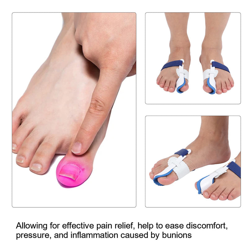 ANKROYU Hallux Valgus Corrector for Toes, Bunion Brace for Pain Relief, Adjustable Hallux Valgus Toe Separator, Hallux Valgus Splint for Men and Women - NewNest Australia