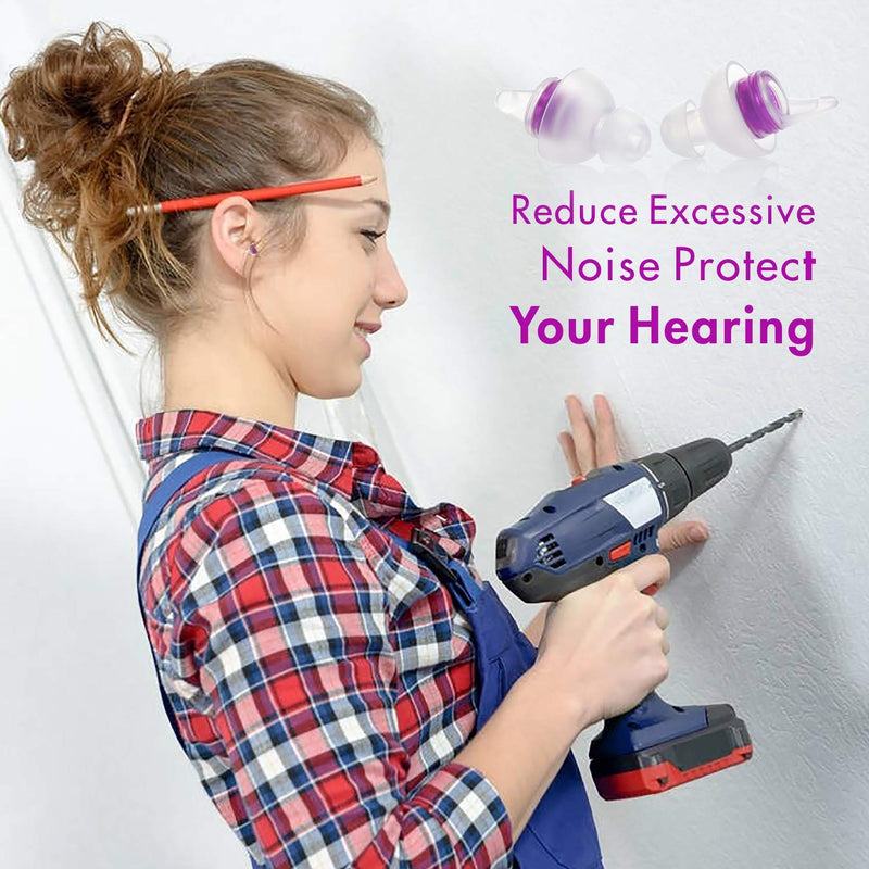 Ear Plugs for Sleeping, Eargrace 2 Pairs Silicone Reusable Noise Canceling Earplugs [Ultra Soft and Perfect for Women Small Ear Canal], 31dB Hearing Protection Ear Plugs for Sleeping, Snoring and More - NewNest Australia