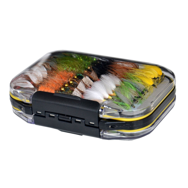 Outdoor Planet Waterproof Fly Box with Dry/Wet/Nymph/Streamer Trout Fly Fishing Flies Lure 100Pieces flies + Pocket Fly box - NewNest Australia