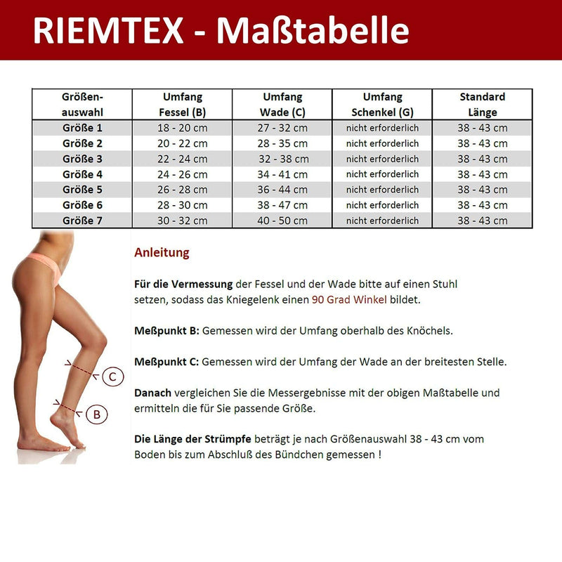 RIEMTEX medical graded compression stockings class 2 CCL2 closed toe calf stockings thrombosis stockings women and men black or beige size 4 - NewNest Australia