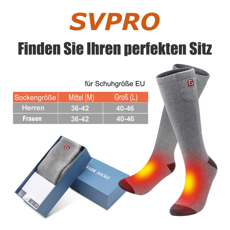 Svpro Rechargeable Electric Heated Socks, Battery-Operated, Comfortable Thermal Socks, Cold Protection, Sports, Outdoor, Camping, Hiking, Warm Winter Socks For Men And Women - NewNest Australia