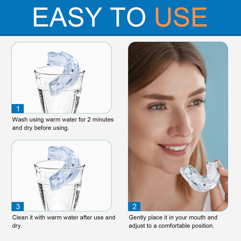 Anti-snoring splint, snoring stopper mouthpiece, effective bite splints, night splint against teeth grinding and snoring for men and women - NewNest Australia