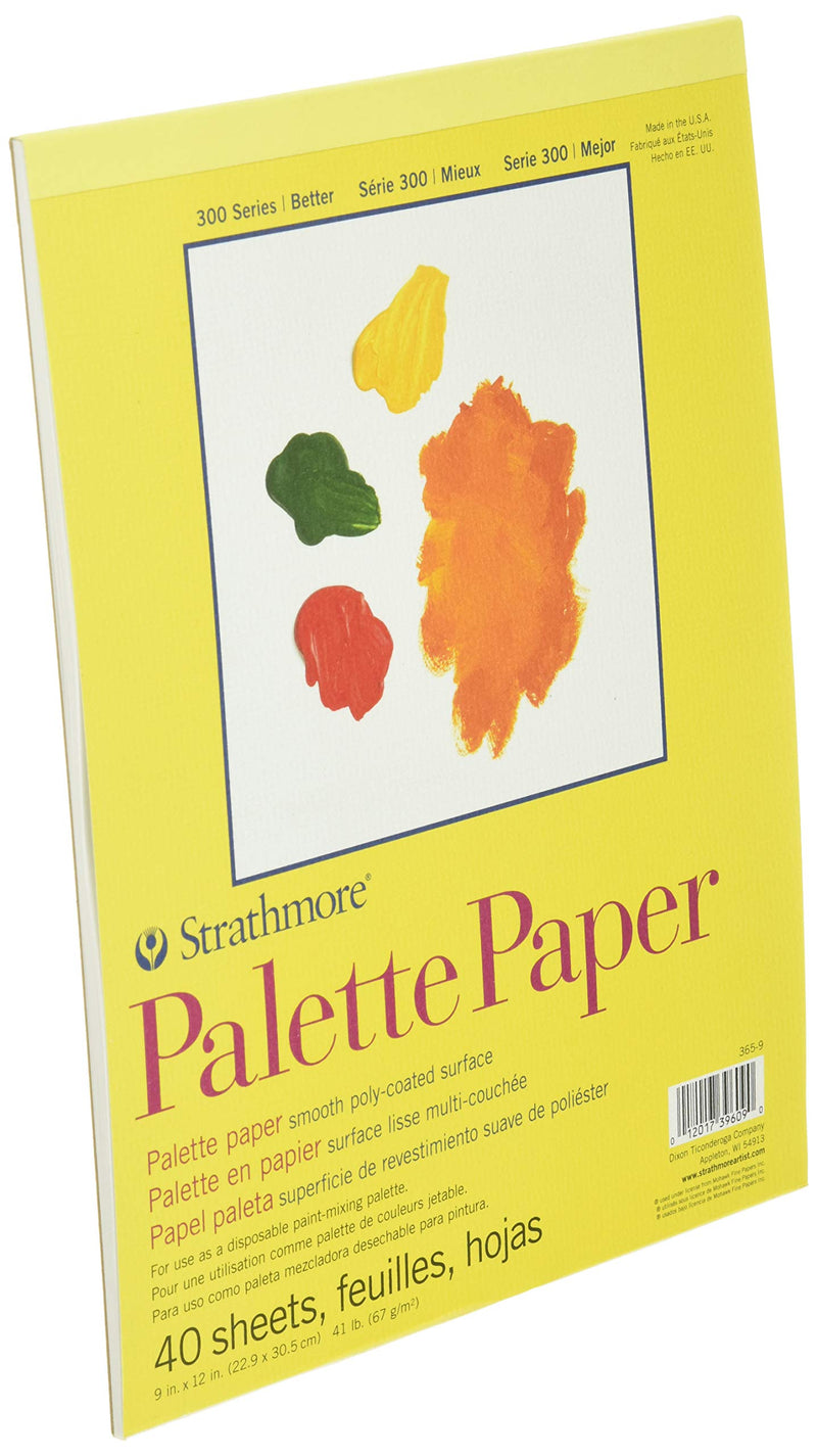 Strathmore (365-9 300 Series Palette Pad, 9"x12", White, 40 Sheets 9"x12" - NewNest Australia