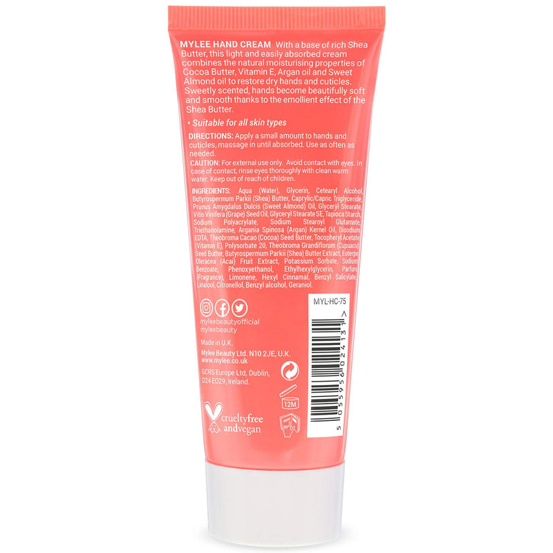 Mylee Moisturising Hand Cream with Natural Shea Butter, Cocoa Butter, Vitamin E, Sweet Almond & Argan Oil for Dry Rough Skin – Fast Absorbing, Softening & Soothing – Vegan and Cruelty-Free - NewNest Australia